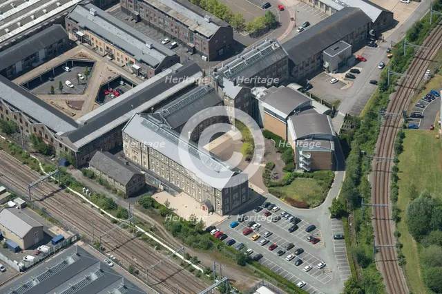 The former Great Western Railway General Office, redeveloped in 1994 and home..., Swindon, 2023. Creator: Robyn Andrews.