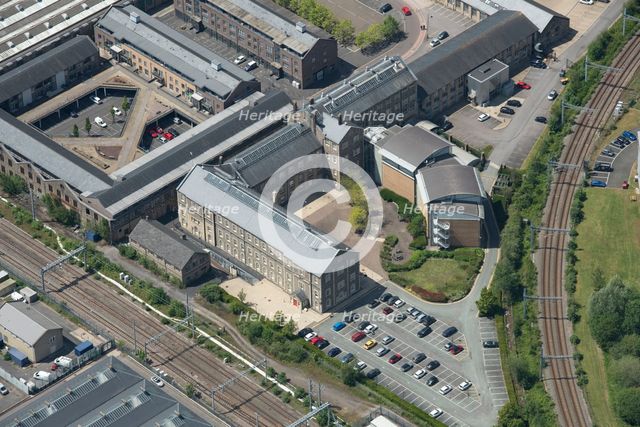 The former Great Western Railway General Office, redeveloped in 1994 and home..., Swindon, 2023. Creator: Robyn Andrews.