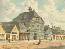The former hunting lodge of Empress Maria Theresia at Erdbergstrasse 109 in Vienna, undated. Creator: Franz Gerasch