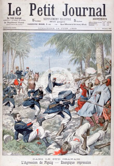 The forceful repression of Figuig, south-eastern Morocco, 1903. Artist: Unknown