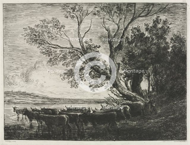 The Ford, 1865. Creator: Charles François Daubigny (French, 1817-1878); CADART & LUQUET.