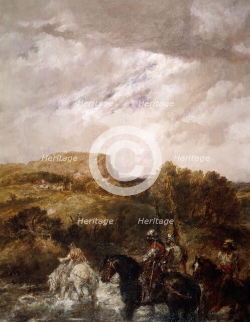 'The Ford', 1891. Artist: Sir John Gilbert