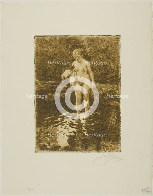 The Ford, 1912. Creator: Anders Leonard Zorn.