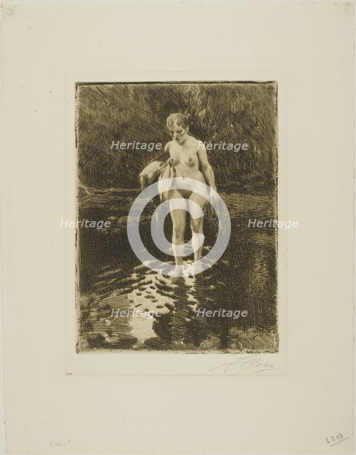 The Ford, 1912. Creator: Anders Leonard Zorn.