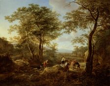 The Ford and Halt of the Travelers, c1650. Creator: Jan Dirksz Both