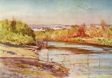 The Ford of the Jordan Near Jericho 1902. Creator: John Fulleylove
