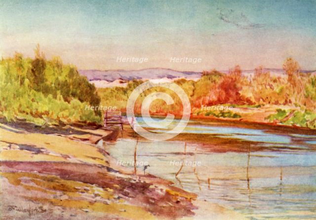 'The Ford of the Jordan Near Jericho', 1902. Creator: John Fulleylove.