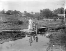 The Ford, Shipton Oliffe, Shipton, Gloucestershire, 1905. Artist: Henry Taunt