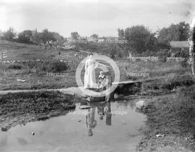 The Ford, Shipton Oliffe, Shipton, Gloucestershire, 1905. Artist: Henry Taunt