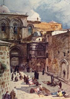 The Forecourt of the Church of the Holy Sepulchre 1902. Creator: John Fulleylove