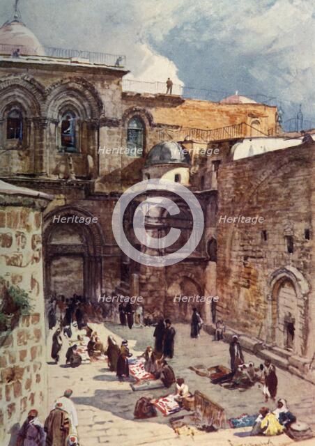 'The Forecourt of the Church of the Holy Sepulchre', 1902. Creator: John Fulleylove.