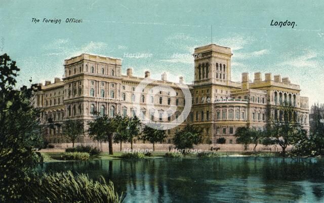 'The Foreign Office, London', c1910. Artist: Unknown.