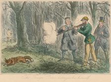 The Foreign Prince distinguishes himself 1860. Artist: John Leech