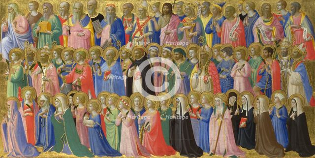 The Forerunners of Christ with Saints and Martyrs (Panel from Fiesole San Domenico Altarpiece), c. 1423-1424. Artist: Angelico, Fra Giovanni, da Fiesole (ca. 1400-1455)
