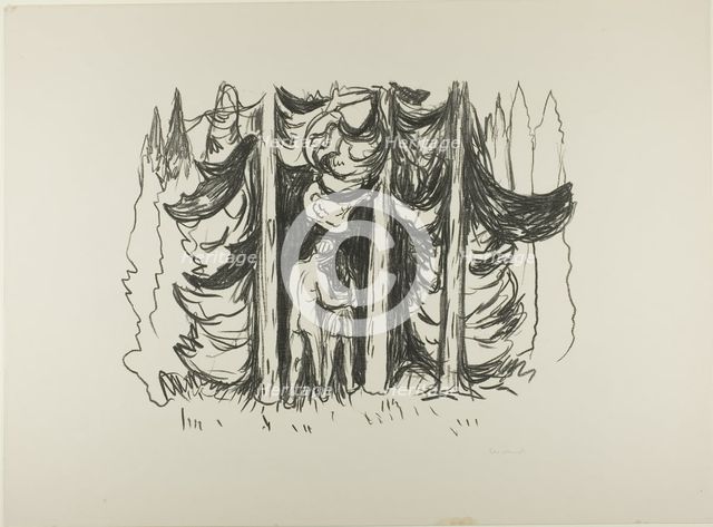 The Forest, 1908/09. Creator: Edvard Munch.