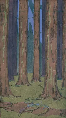 The Forest 1901. Artist: Peter Behrens