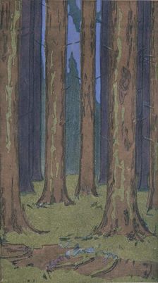 The Forest 1901. Artist: Peter Behrens