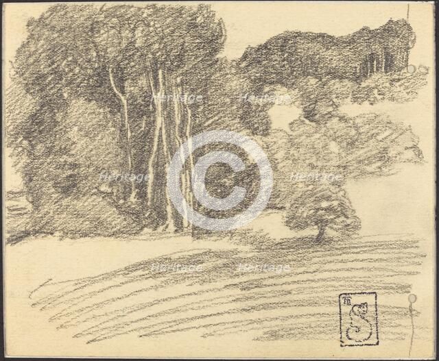 The Forest at Courdemanche, 1895. Creator: Theophile Alexandre Steinlen.