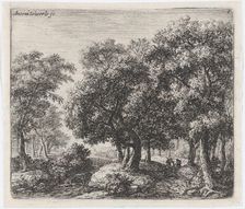 The Forest Lane (Les Deux Cavaliers), 17th century. Creator: Anthonie Waterloo