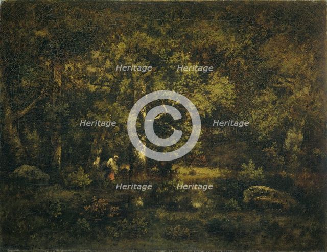The Forest of Fontainebleau, 1871. Creator: Narcisse Virgile Diaz de la Pena.