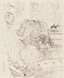 The Forfeit (La gage), 1897. Creator: Henri de Toulouse-Lautrec