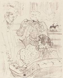 The Forfeit (La gage), 1897. Creator: Henri de Toulouse-Lautrec