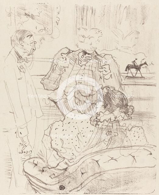 The Forfeit (La gage), 1897. Creator: Henri de Toulouse-Lautrec.