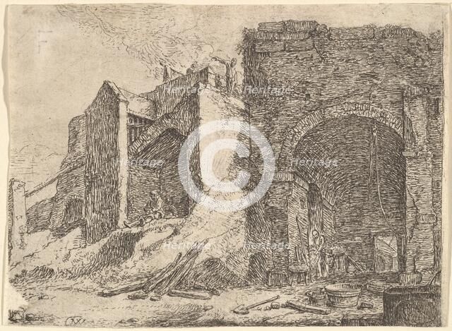 The Forge, 17th century. Creator: Thomas Wijck.