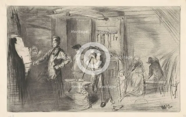 The Forge, 1861. Creator: James Abbott McNeill Whistler.