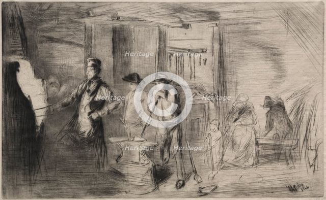 The Forge, 1866. Creator: James McNeill Whistler (American, 1834-1903).