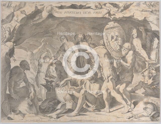 The Forge of Vulcan, 1620-47. Creator: Johann Friedrich Greuter.