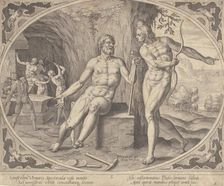 The Forge of Vulcan, about 1600. Creator: Hans Collaert the Younger