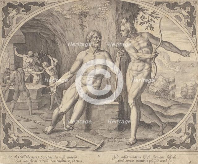 The Forge of Vulcan, about 1600. Creator: Hans Collaert the Younger.