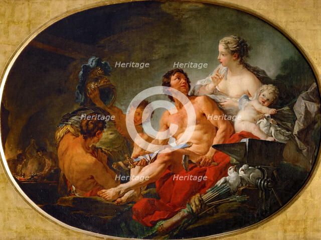 The Forge of Vulcan. Artist: Boucher, François (1703-1770)