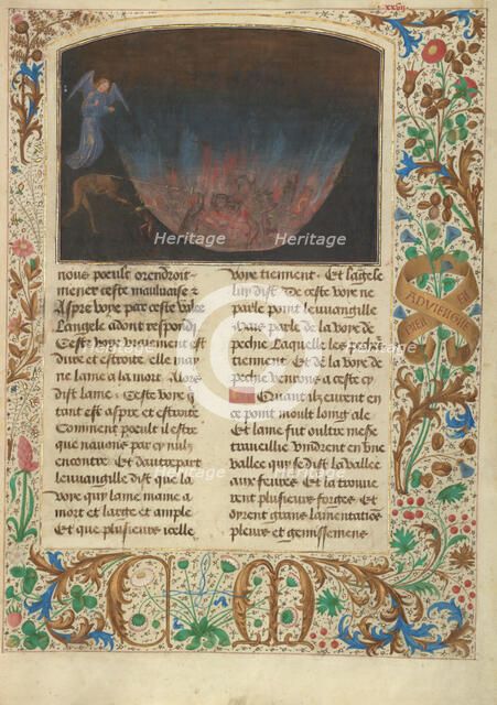 The Forge of Vulcan; Les Visions du chevalier Tondal, 1475. Creator: Simon Marmion.