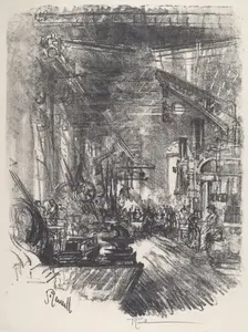 The Forges, 1917. Creator: Joseph Pennell