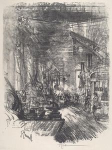 The Forges, 1917. Creator: Joseph Pennell