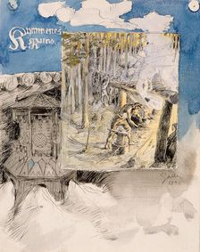 The Forging of the Sampo, 1891. Creator: Gallen-Kallela, Akseli (1865-1931)