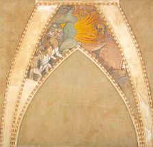 The Forging of the Sampo, sketch for the cupola frescoes of the Finnish Pavilion at the..., 1899. Creator: Akseli Gallen-Kallela