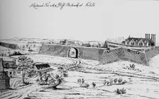 The Fort at Vauxhall erected for the defence of London during the Civil War c1810, (1912)