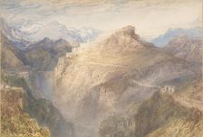 The Fort of L'Esseillon, Val de la Maurienne, France, 1835-36. Creator: JMW Turner