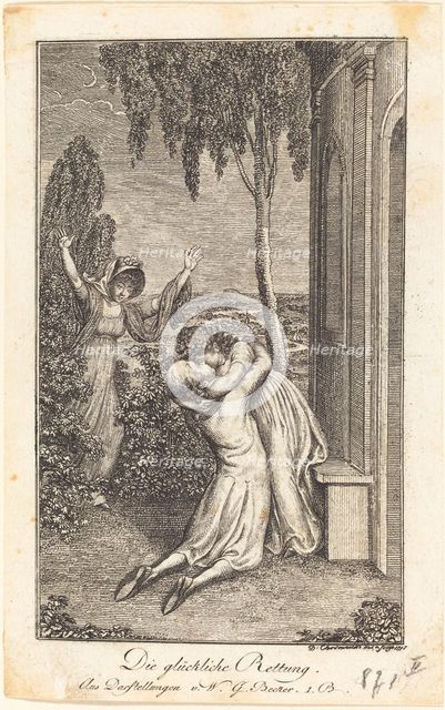 The Fortunate Rescue, 1791. Creator: Daniel Nikolaus Chodowiecki.