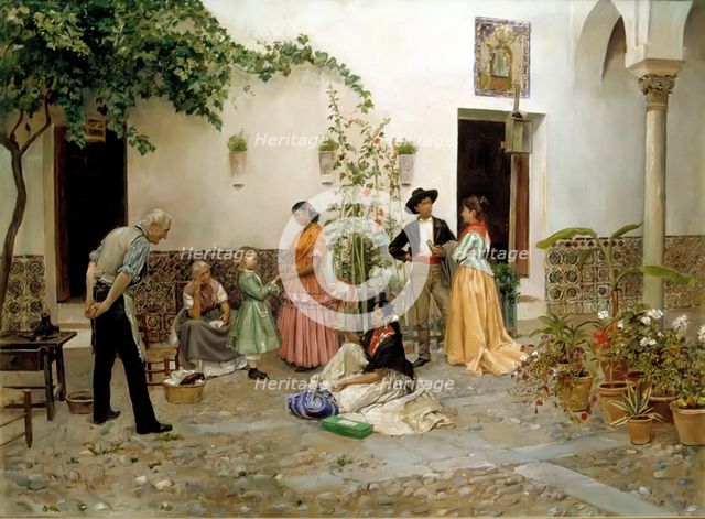 The fortune', oil by Pedro de Vega.