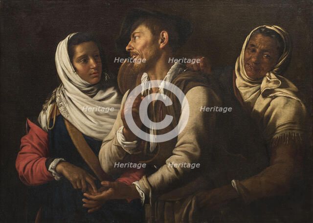 The Fortune Teller, 1617. Creator: Vouet, Simon (1590-1649).