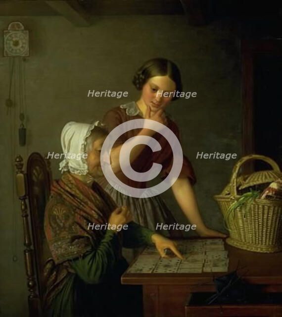 The Fortune Teller, 1830-1861. Creator: Niels Peter Holbech.