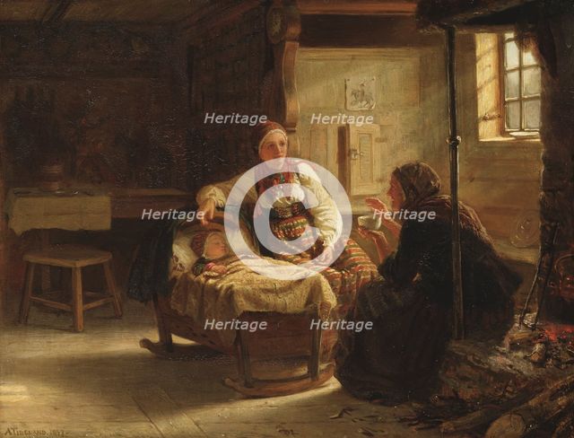 The Fortune-teller, 1857. Creator: Adolph Tidemand.