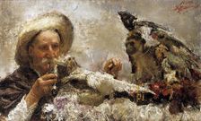 The fortune teller 1870-1930. Artist: Antonio Mancini