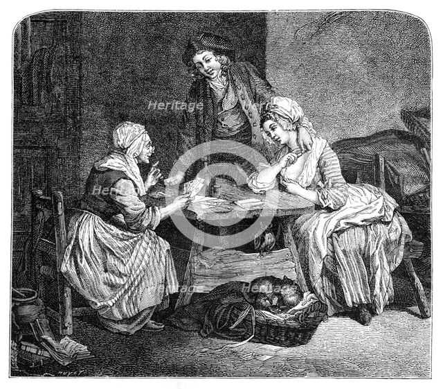 The Fortune Teller, (1885).Artist: Freudeberg