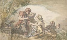The Fortune Teller, 18th century. Creator: Francois Boucher