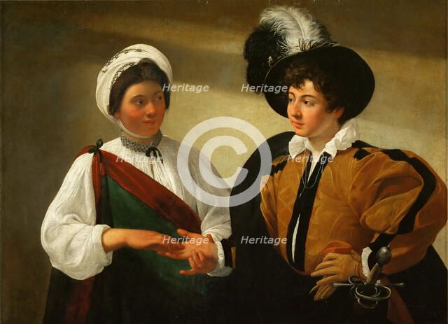 The Fortune Teller. Artist: Caravaggio, Michelangelo (1571-1610)